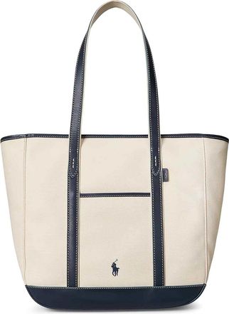 Polo Ralph Lauren Shoulder bag in canvas with leather profiles