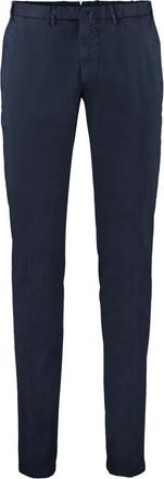 THE (ALPHABET) Tailored Fit Chinos - Heren - Chinos - Blauw - M - Katoen - Broeken