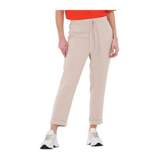 Access Fashion Trainingsbroeken met Omgeslagen Zoom - Dames - Vrijetijds broeken - Beige - XL - Katoen - Broeken