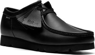 Clarks Wallabee Gore-Tex Waterproof Shoe in Black/Black Leather at Nordstrom Rack, Size 10.5