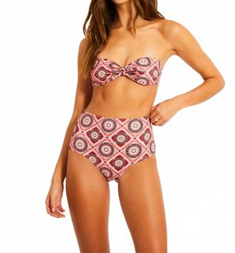 Lemlem Elsi High Waist Bottoms In Fozia Rose