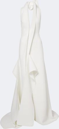 Maticevski Allude asymmetric halterneck jersey gown