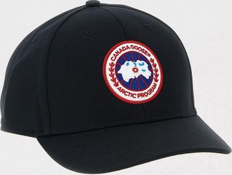 Canada Goose Cappello Canada Goose in cotone con patch logo
