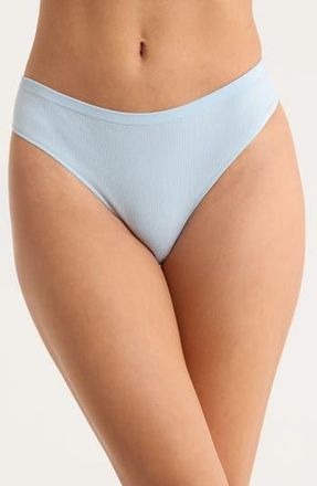 Florence By Mills Ribbed Thong in Powder Blue at Nordstrom Rack, Size X-Large