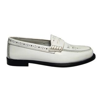 Baldinini Loafers, female, White, Size: 10 US D4F006S2Abra9000 Moccasin