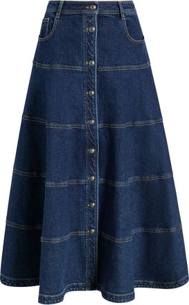 Cinq à Sept Wilhelmina maxi-rok - Blauw