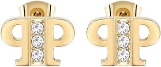 Philipp Plein Stud Oorbellen - Dames - Oorbellen - Geel - ONE Size - Accessoires