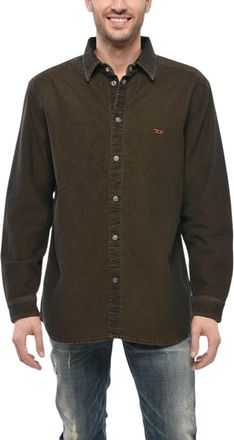 Diesel Dark Brown Logo Overshirt