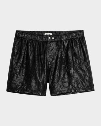 Zadig&Voltaire Crinkled Leather Pax Shorts