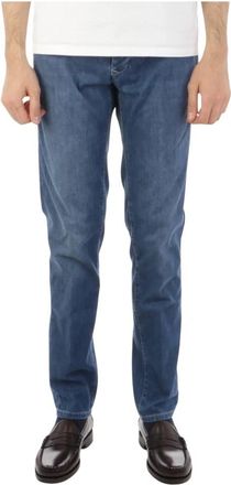 Incotex W03A Pantalone - Heren - Slim Fit Jeans - Blauw - W36 - Katoen - Jeans