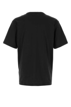 Dries Van Noten Mens Black Cotton Heer T-Shirt T-shirts And Polos
