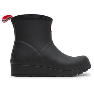 Hunter Play Short Insulated Rubber Womens Ankle Boots - UK 7 - US 9 Women - EU 40-41 - Black - Size:UK 7