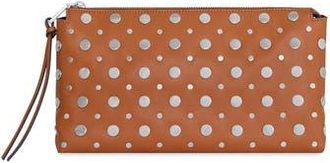 Rebecca Minkoff Ayla Studded Clutch in Caramello at Nordstrom Rack