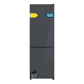 Cecotec Cecotec Frigor&iacute;fico Combi 322l Bolero Coolmarket Combi 322i Grey Glass D. 185,5cm De Alto, 59,5cm De Ancho