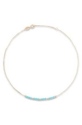 Ember Fine Jewelry Turquoise Beaded Bracelet in Gold at Nordstrom Rack