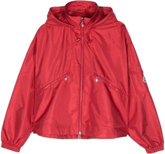 Moncler Hemar hooded jacket - women - Polyamide/Polyamide - 3 - Red