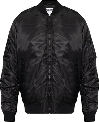 Moschino zip-up padded bomber jacket - men - Polyamide/Polyester/Polyamide - 46 - Black