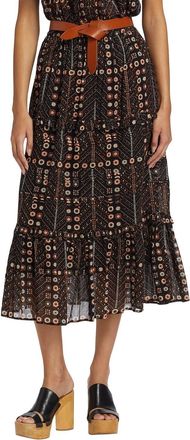 Isabel Marant Pre-Loved Diya Maxi Skirt In Faded Black
