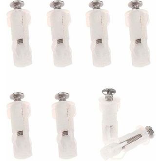 OEM Tornillos De Expansi&oacute;n Para Inodoro, Fijaci&oacute;n Del Asiento Del Inodoro, 8 Piezas, F&aacute;cil Instalaci&oacute;n (blanco) - Crezuo