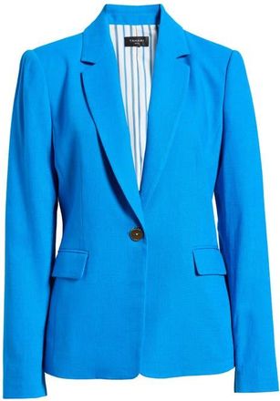 Tahari by ASL One-Button Blazer in Blue Jewel at Nordstrom, Size 16P