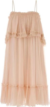 Chlo&eacute; Kleedjes, Dames, Roze, S, Ruffled Mini Dress