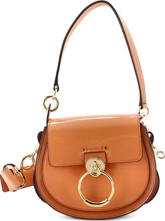 Chloé Tess Bag Leather Small shoulder bag - Oranje