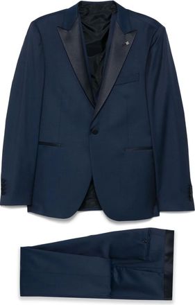 Tagliatore Completo con dettaglio spilla - Blu