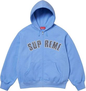 SUPREME x B.B. Simon Zip Up Hooded Sweatshirt Light Blue SS25SW50-LIGHT-BLUE