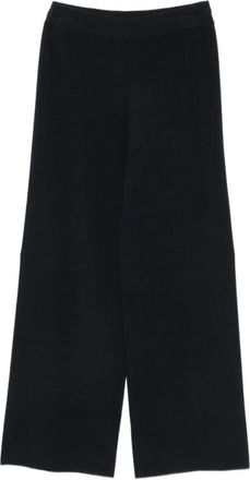 Max Mara Rotondo Wijde Broek - Dames - Wijde Broeken - Blauw - S - Broeken