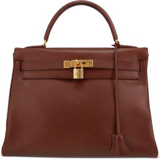 Herm&egrave;s 1996 Kelly 32 Courchevel leren shopper - Bruin