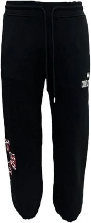 Marcelo Burlon Slim Fit Broeken - Heren - Sweatpants - Zwart - XL - Broeken