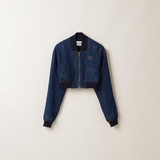 Miu Miu Denim blouson jacket