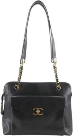 Chanel Pre-owned Shoulder Bags, female, Black, Size: ONE SIZE Pre-owned Tote bag