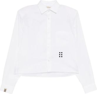 Romeo Hunte Camicia crop - Bianco