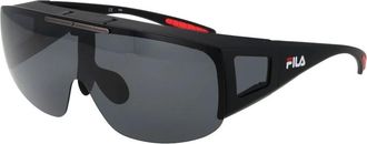 Fila Zwarte Gepolariseerde Zonnebril voor Mannen - Heren - Zonnebrillen - Zwart - ONE Size - Accessoires