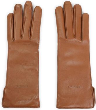 Gucci Accessoires, Dames, Bruin, 7 IN, Leer, Leren handschoenen