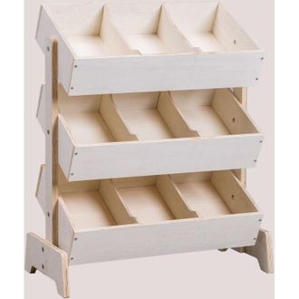 Sklum Sklum - Mueble Organizador De Juguetes En Madera Yerai Kids