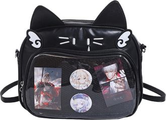 Generic Fiorky Shoulder Bags,Women Aesthetic Shoulder Bag PU Ita Bag Japanese Style Underarm Teenagers School Bags FashionTrendy Outdoor Student Casual Crossb