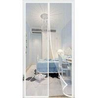 OEM Mosquitera Magn&eacute;tica De 110 X 210 Cm (no Requiere Taladrar), Blanca, Con Tiras Adhesivas Y Tejido De Malla Ultrafina. - Crezuo