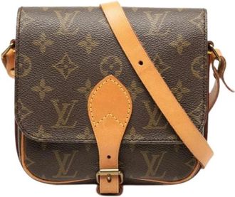 Louis Vuitton Tweedehands Canvas Louis Vuitton tassen - Dames - Vintage Schoudertas - Bruin - ONE Size - Vintage