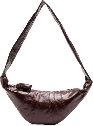 Christophe Lemaire Croissant crossbody bag - unisex - Cotton/Cotton - One Size - Brown