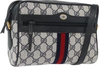 Gucci Pre-owned Cross Body Bags, female, Multicolor, Size: ONE SIZE Pre-owned Vintage GG Canvas Shoulder Bag