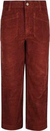 Patagonia Wide-Leg Corduroy Pants - Dames - Wijde Broeken - Bruin - S - Katoen - Broeken