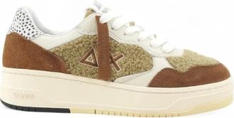 Sun 68 Basket Love Lady - Dames - Sneakers - Beige - 40 EU - Leer - Schoenen