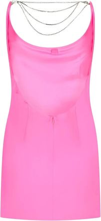 Retrofête Abito midi con decorazione - Rosa