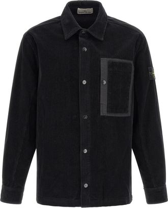 Stone Island Black Corduroy Overshirt