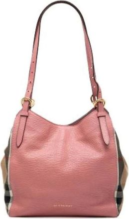 Burberry Pre-owned Shoulder Bags, female, Pink, Size: ONE SIZE Pre-owned Canterbury Tote