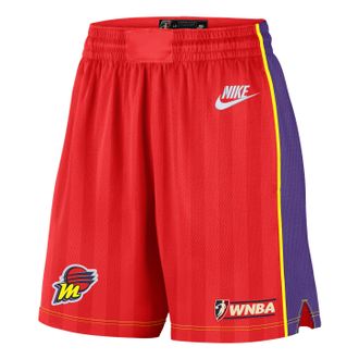 Nike (WMNS) Nike Phoenix Mercury Court Origins Dri-FIT Victory Knee-Length Shorts Chile Red Field Purple Opti Yellow IO7968-673