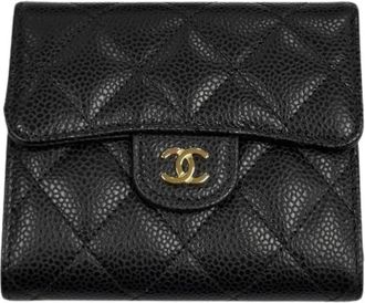 Chanel Pre-owned Portemonnee (tri-fold) - Dames - Vintage Accessoires - Zwart - ONE Size - Vintage