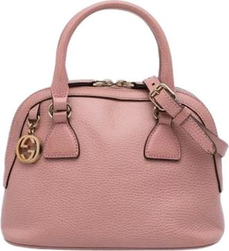 Gucci Pre-owned Handbags, female, Pink, Size: ONE SIZE Pre-owned The Dome
